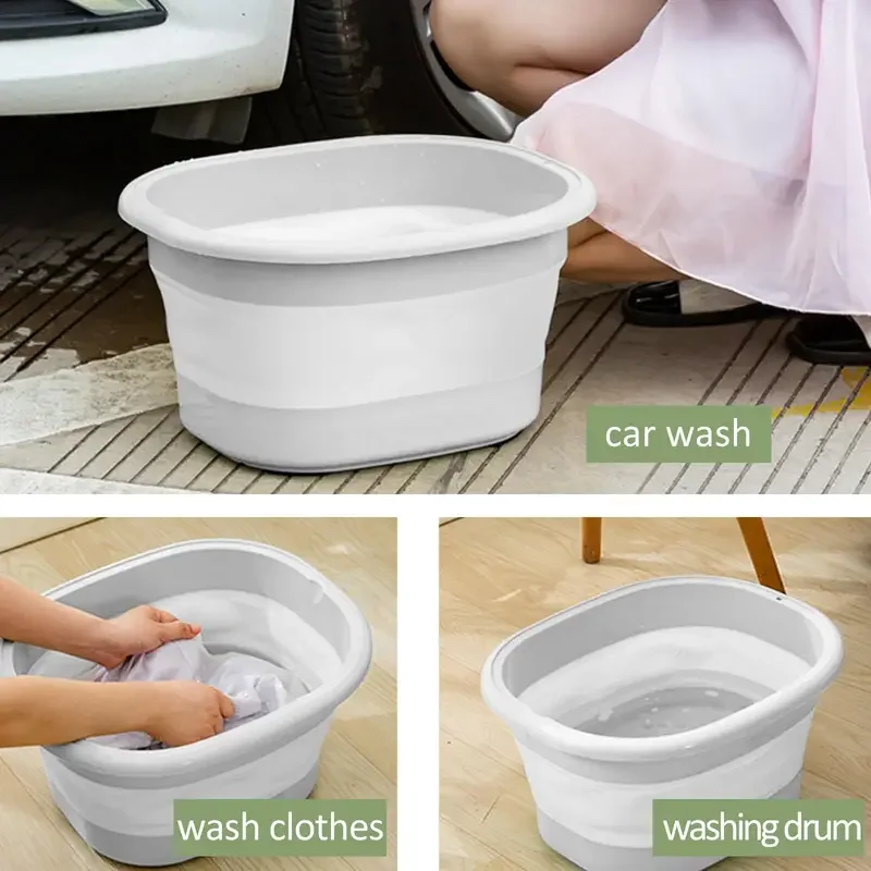 Foldable Home Foot Bath Bucket Massage Foot Wash Leisure Children\'s Foot Bathtub Portable Foot Soak Bucket