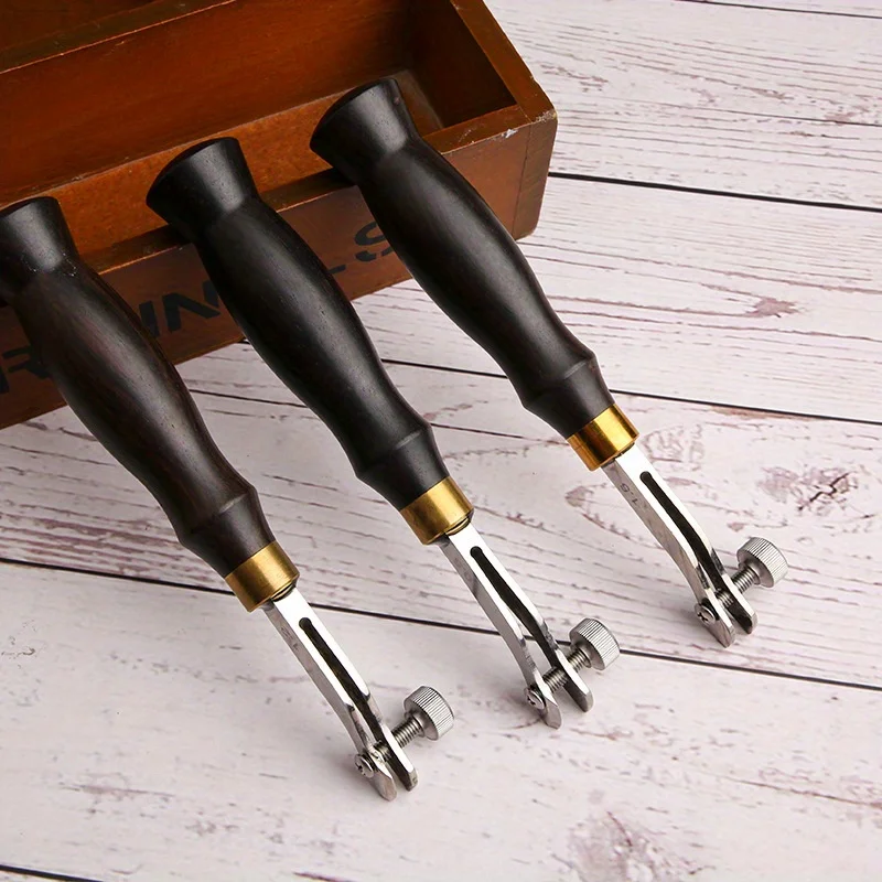 1/3Pcs Adjustable Edge Creaser Professional Leather Craft Diy Tools Stainless Steel Edge Decorate Line Tools