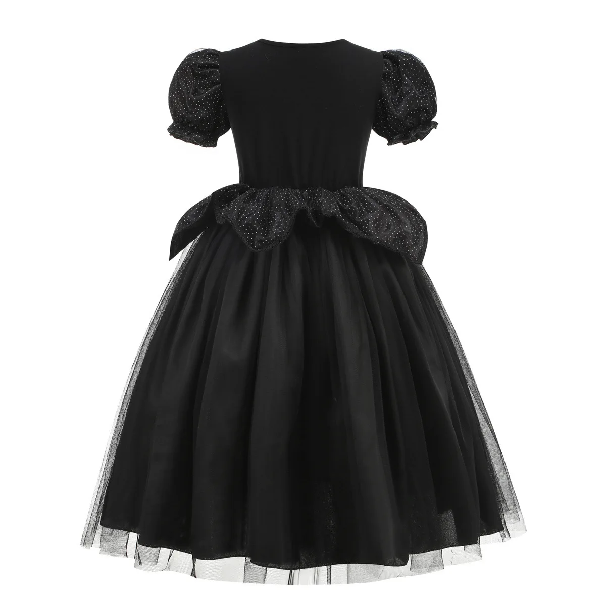 2026 Halloween Black Vampire Witch Evil Costume For Girl Cosplay Dress with Wings Horns Devil Fancy Dress Carnival Outfit 2-10T