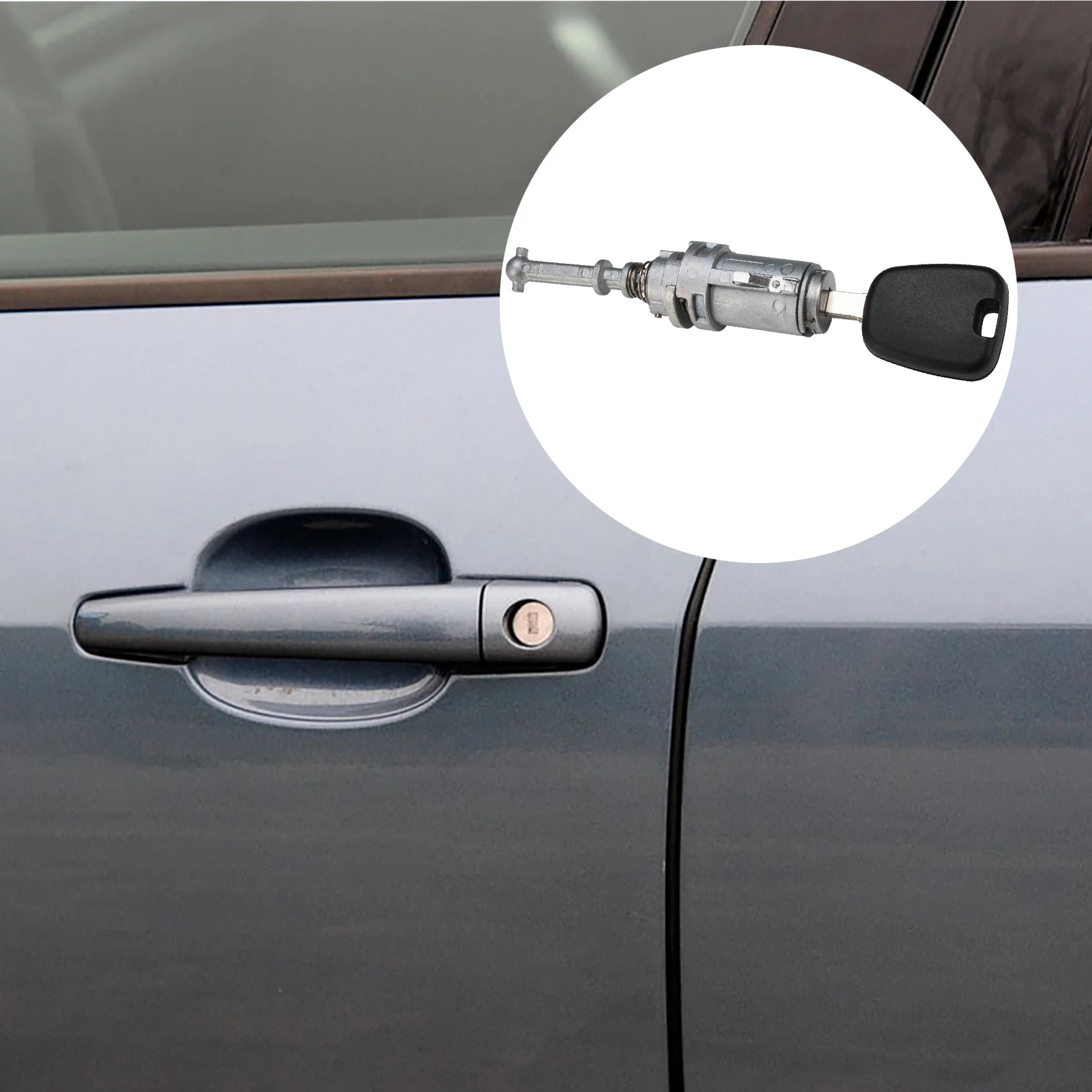 Front Left Door Lock Barrel With Keys Kit 9170.T9 Fit For Citroen C2 C3 1/MK1 2002-2010 Pluriel 2003-2010 9170T9