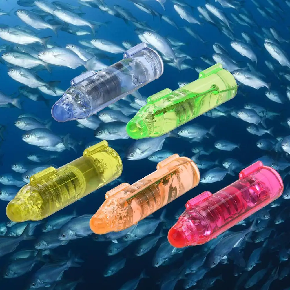 Underwater Mini Fish Attraction Indicator Lure LED Flashing Light Bait