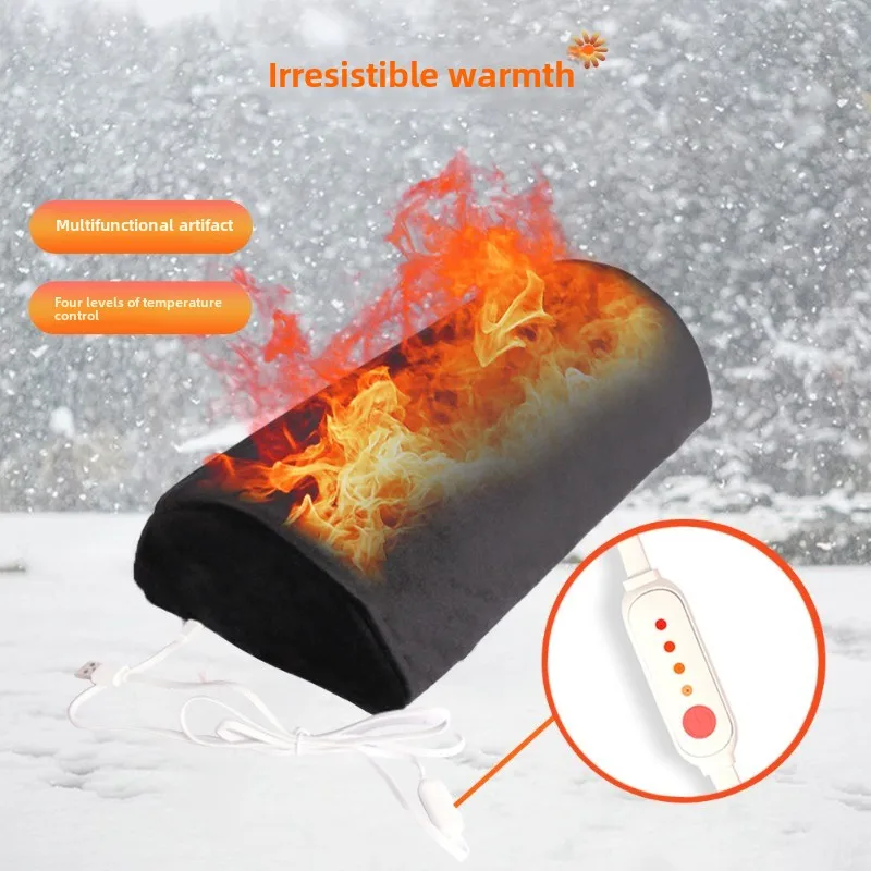 Multi Functional Heating and Hand Warming Foot Pad with USB, Three-level Temperature Control and Heating, Home Office Foot Pad