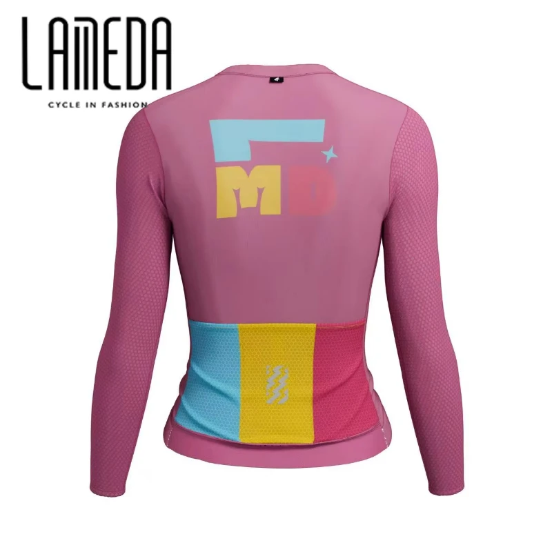 

LAMEDA Women's Cycling Jerseys Spring Summer Cycling Jersey Long Sleeve Tops Thin Quick Dry High Elastic Cycling Tops 2024