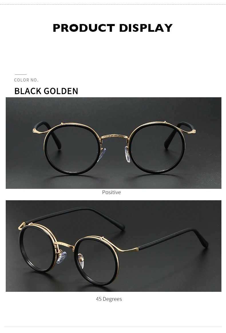 KOCOLIOR Neue Retro Marke Design Anti Blau Licht Lesebrille für Männer und Frauen Mode Koreanische Runde Rahmen Presbyopie Brille – Detail 13