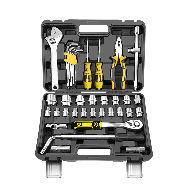 

Suitable for sleeve toolbox set maintenance 40 pieces small fly ratchet quick wrench car repair multi-functional combination