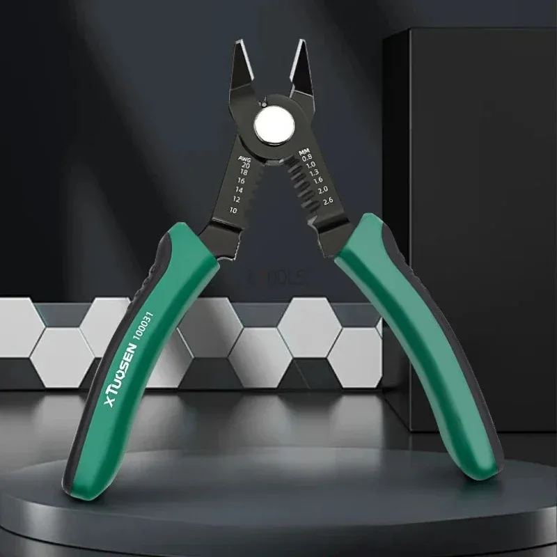 Multifunctional Grinding Diagonal Stripping/Wire Stripper Pliers Side Cutter New Hot Sale Built-in Spring Type Hand Tool