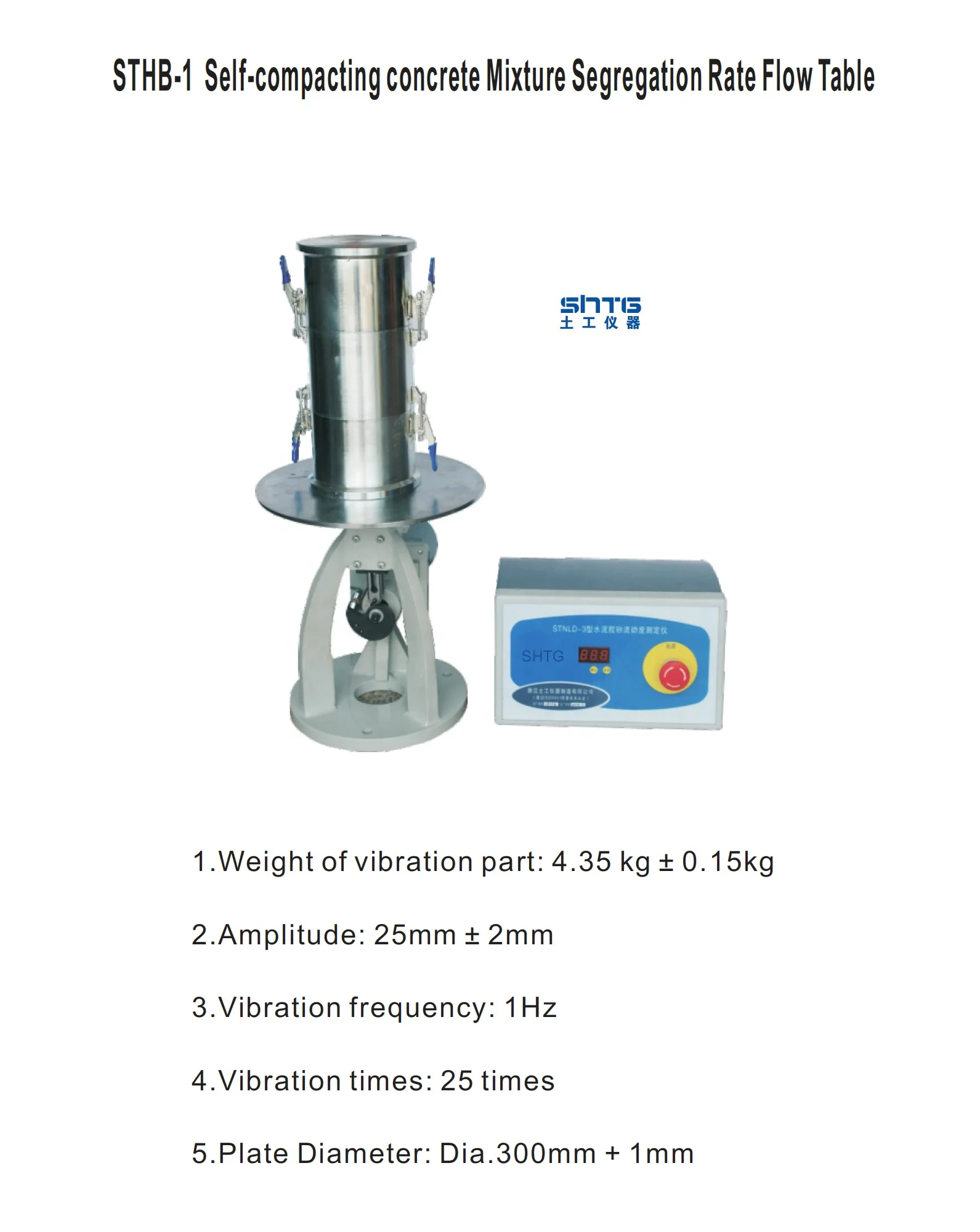 Self-compacting concrete Mixture Segregation Rate Flow Table