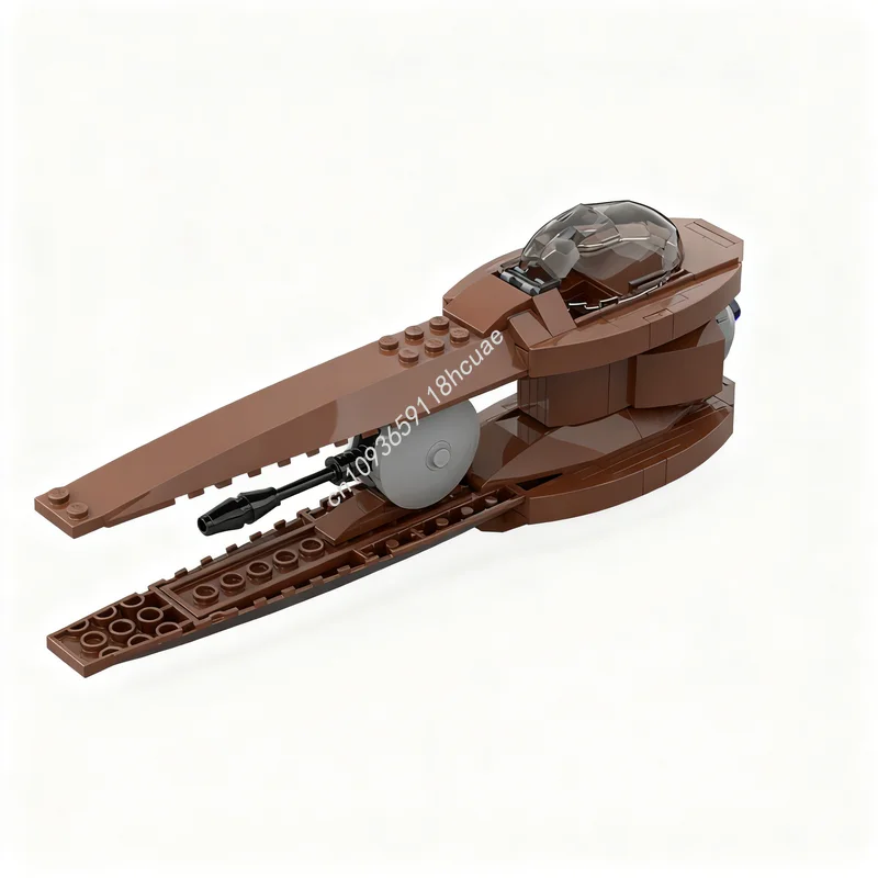 150 Piezas MOC Star Battle, Bloques de Construcción de Modelo de Caza Estelar Geonosiano, Idea de Arquitectura, Juguete Educativo, Ladrillos, Regalos de Navidad para Niños