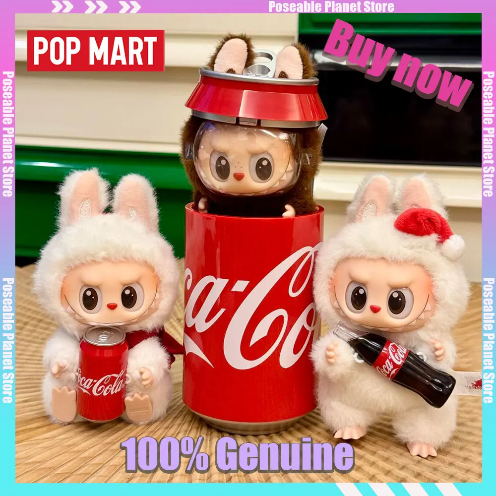 

100% оригинальные товары POPMART THE MONSTERS COCA-COLASERIES-виниловая слепая коробка для лица, коллекция рождественских игрушек, подарки
