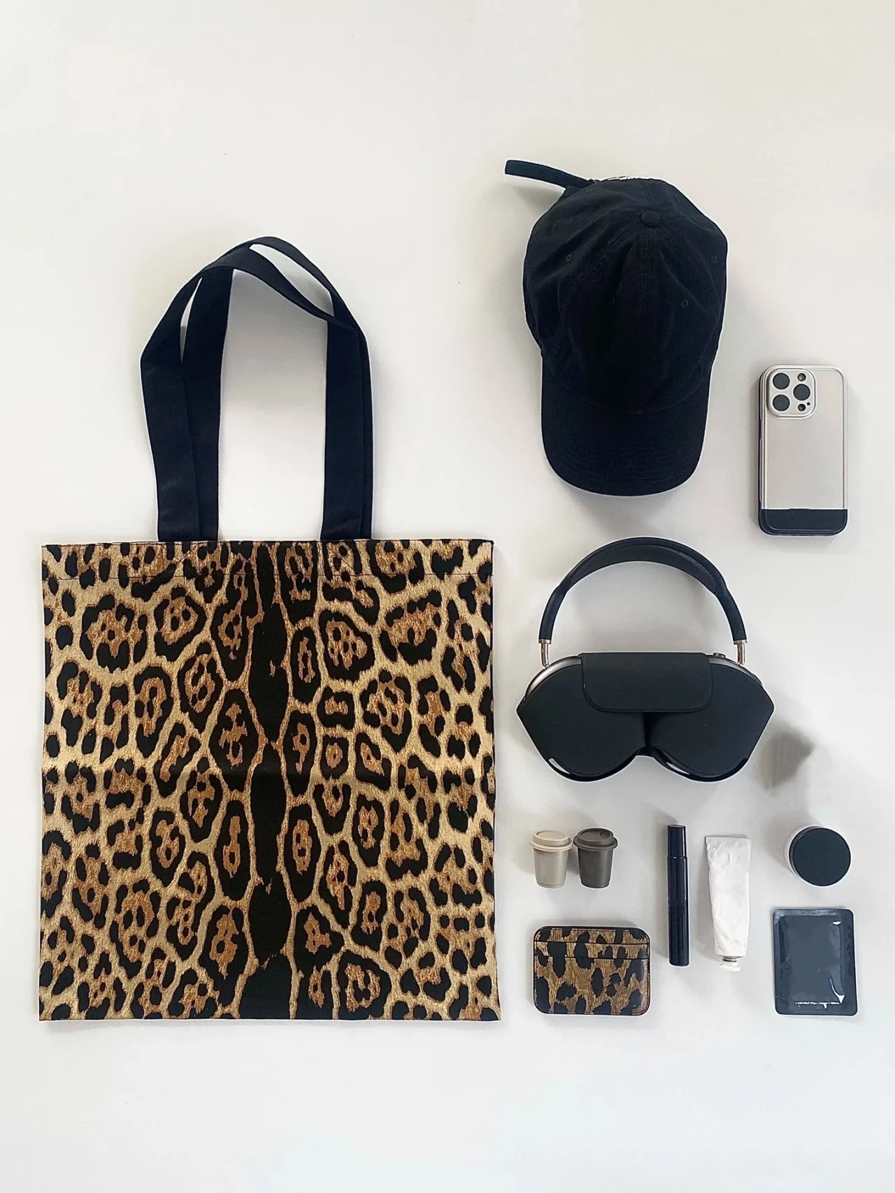 

Sexy Leopard Pattern Shopping Bag Large Capacity Casual Shoulder Bag Female Storage Canvas Tote Bag Trendy Animal Prints Handbag