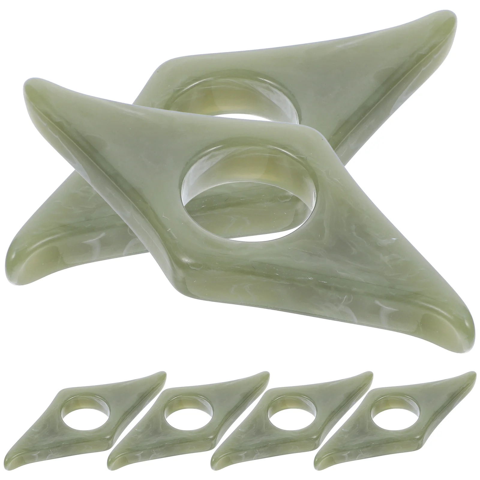 6-teiliger tragbarer Buchhalter aus Kunstharz zum Drücken von Daumen, Seitenstreuer, Lesezubehör