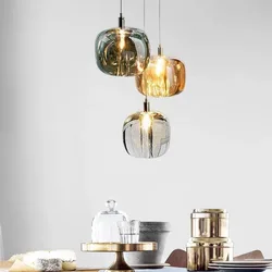 Staircase Living Room Crystal Ball Chandelier Indoor Kitchen Island Lighting Gloss Modern Art Crystal LED Chandelier