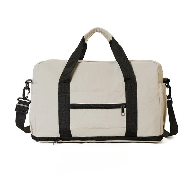 New Style Casual Dry-wet Separated Multi-pocket Storage Fitness Bag with Expandable Large Capacity Single-shoulder Travel Bag