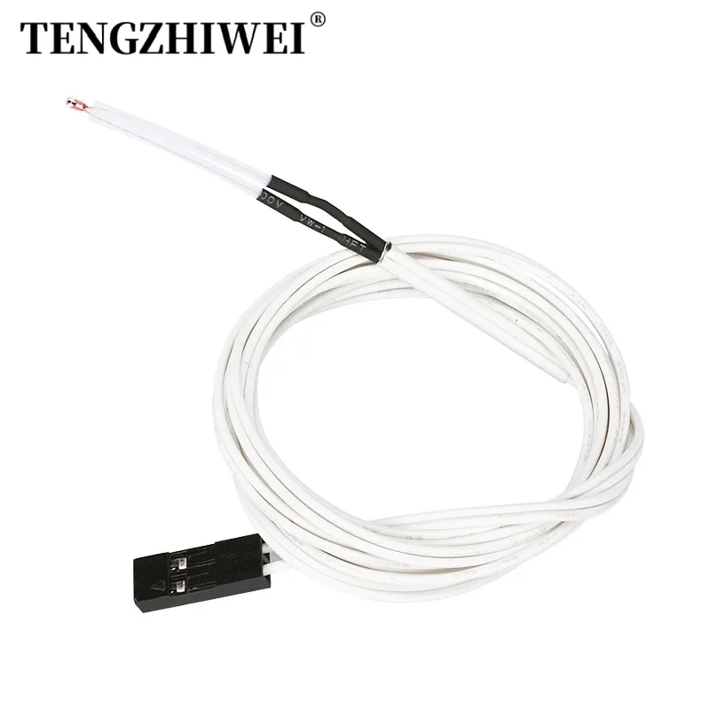 Thermistance 100K NTC 3950 avec câble pour imprimante 3D, rampe de réparation 1.8mm avec tête XH2.54-2P DuPont, 2 pièces