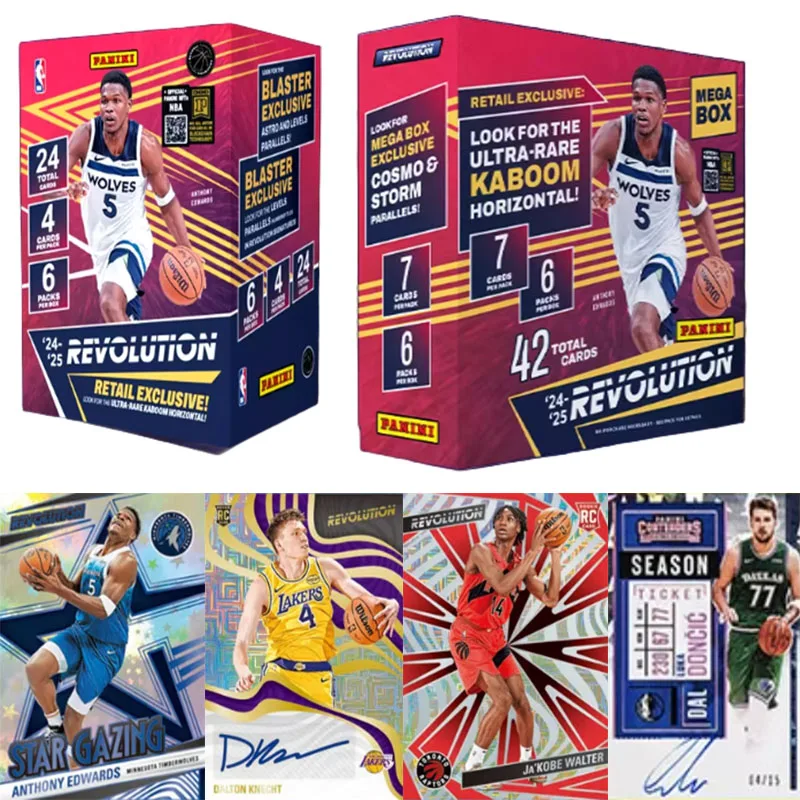 Tarjetas Coleccionables Raras de Baloncesto NBA Panini Revolution 2025 Originales, Tarjetas Granada, Regalo para Fanáticos