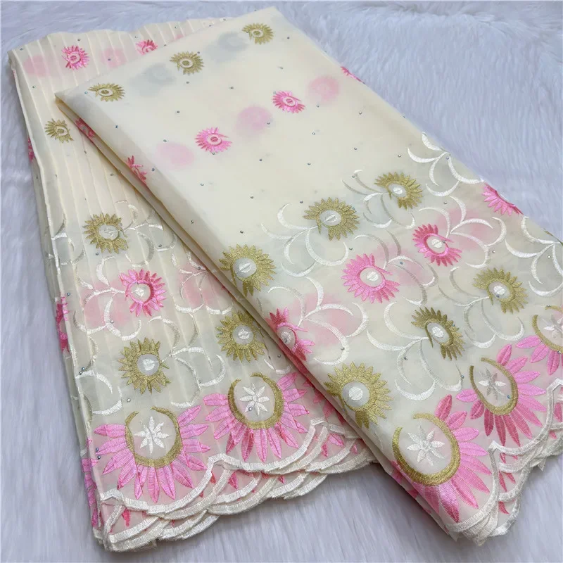 

10-ярдовая швейцарская вуаль, сухая кружевная ткань, лафая, вышивка, африканский 100% хлопок, популярный стиль в Дубае, материал для вечеринки 27L592903