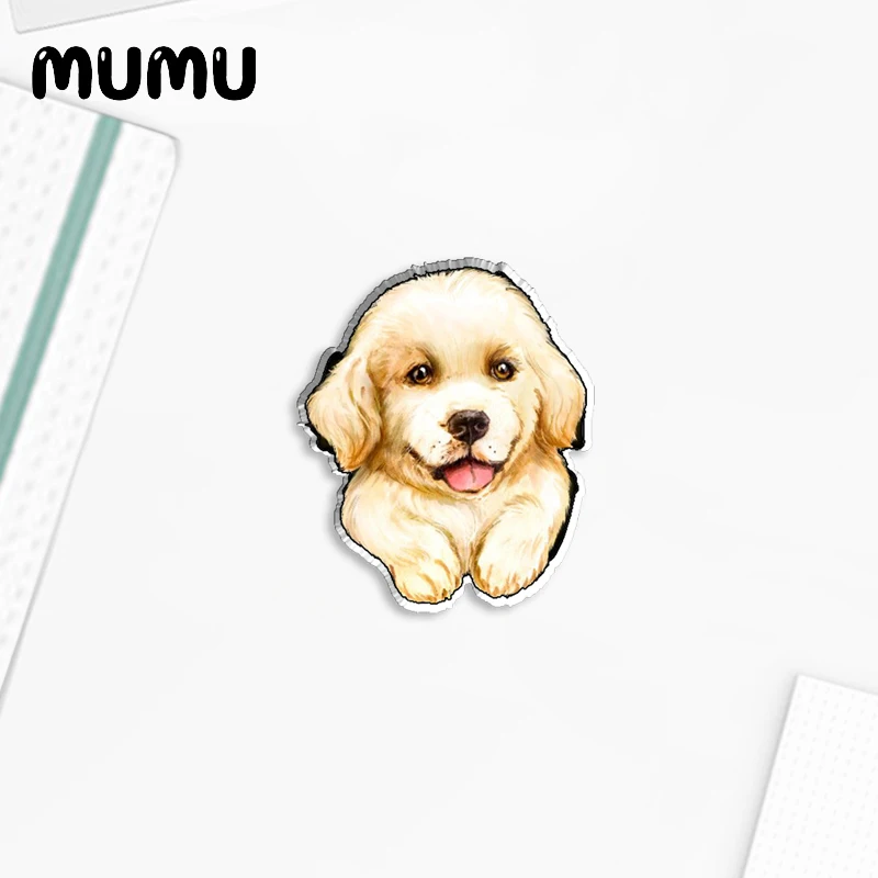 2023 New Labrador Retriever Lapel Pin Cute Dogs Acrylic Brooches Handmade Epoxy Jewelry Shirt Bag Badge