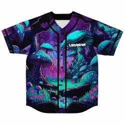 Lsdream Merch Baseball Jersey Men/Women Casual Streetwear Thin button Baseball uniform For EDM Fans