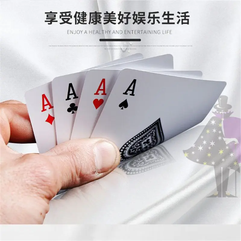 YD61 Waterproof PVC Deck Box-packed Playing Cards Set Classic Tricks Tool Card Game Poker Board Game Role Playing Poker Cards