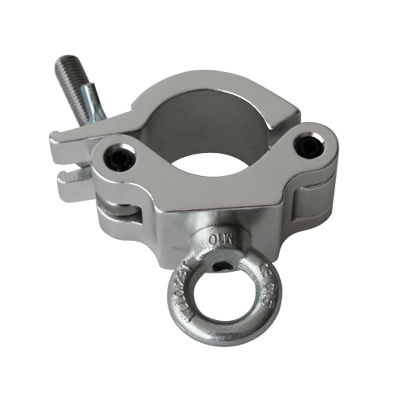 Aluminum Stage Light Pipe  Clamp Fixture Clamp  Tube 48-51mm Eye Ring Pro Wide Truss Hooks with Eye Bolt Weight 200KG