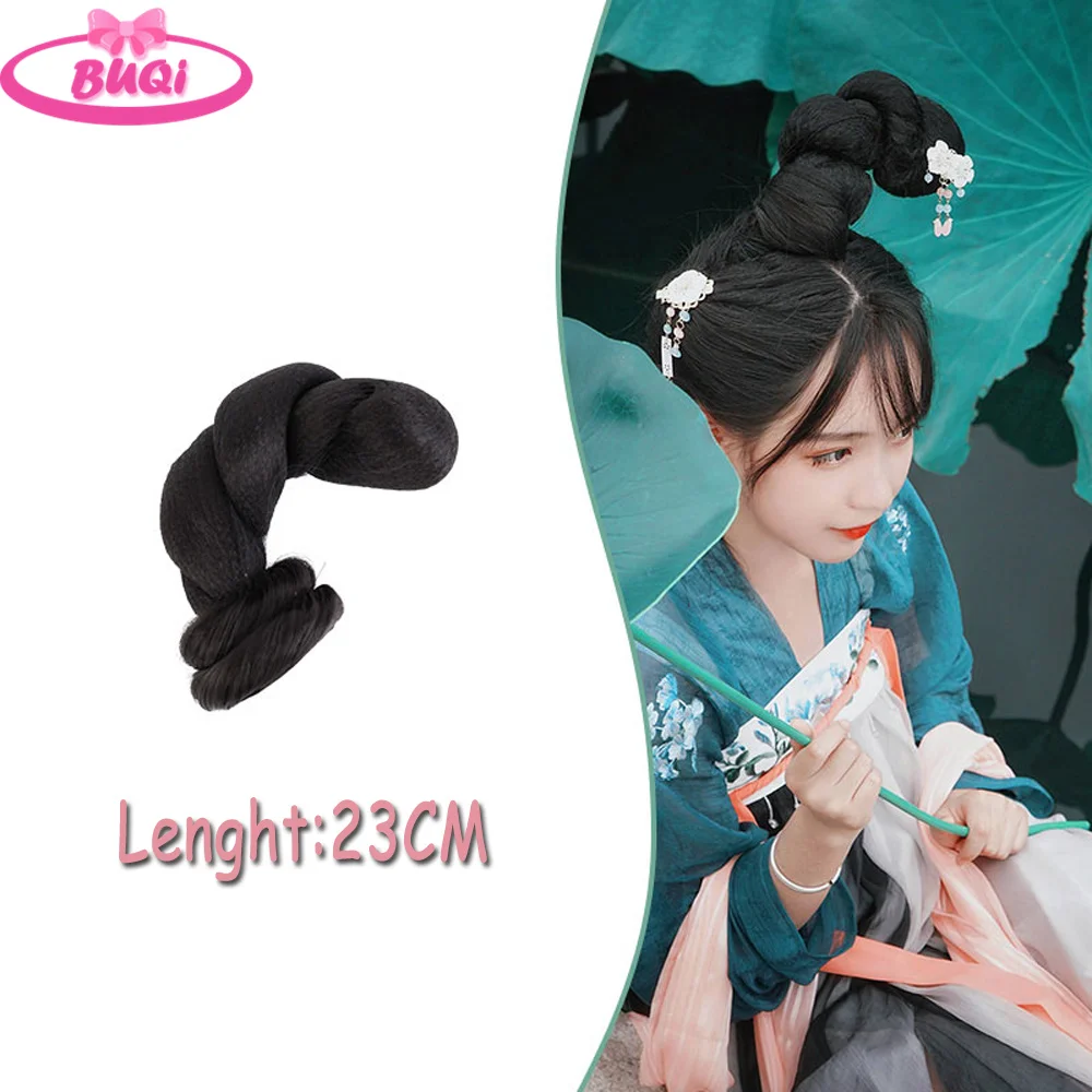 Hanfu Cosplay Haar chinesische alte Perücke Chignon synthetische gefälschte Hanfu Haar Brötchen chinesische Prinzessin Cosplay Haar verlängerungen