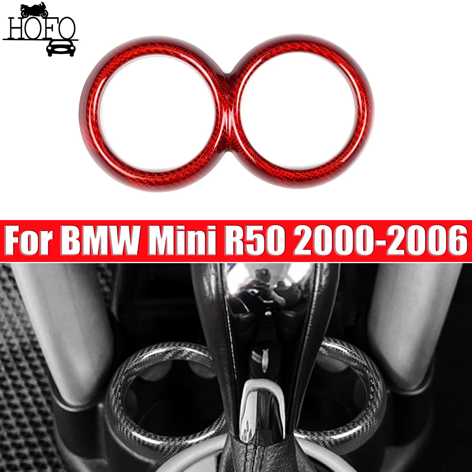 

For BMW Mini R50 2000-2006 Car Cup Holder Ring Trim