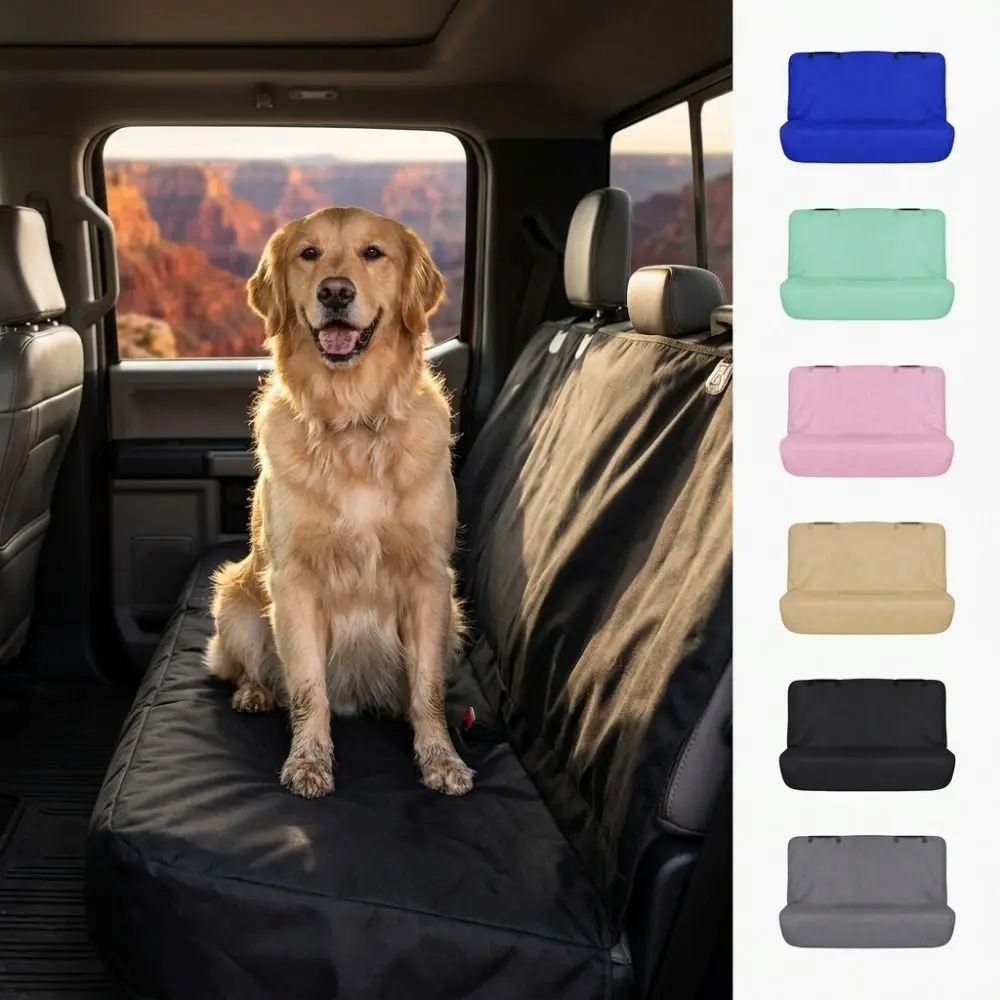 Waterproof Car Back Seat Cover Quick Dry Washable Rear Bench Towel Seat Covers Non-Slip Sweat Absorbent Sports Auto Cushion