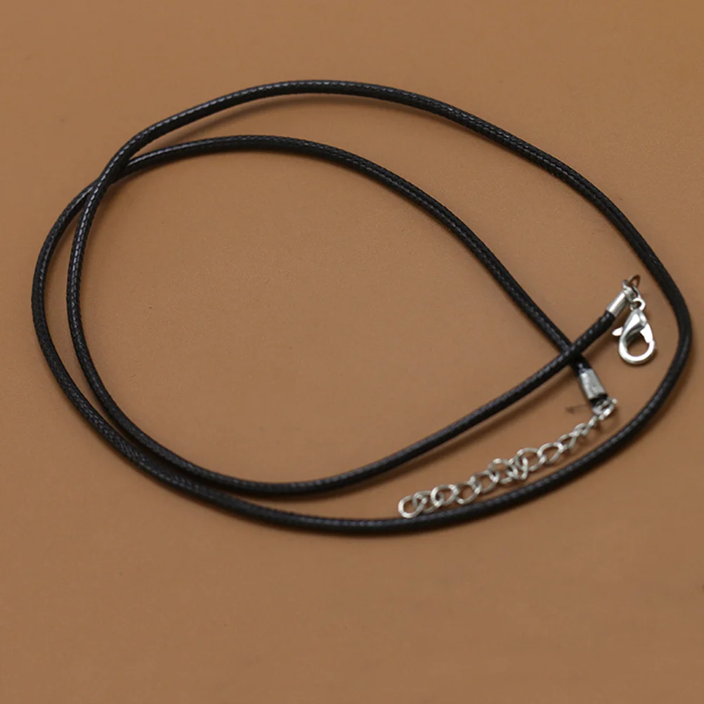 

20Pcs Black Necklace Lobster Clasp Cords Alloy DIY Jewelry Making Accessories Pendant Bracelet Durable Craft Lobster Clasp Cord