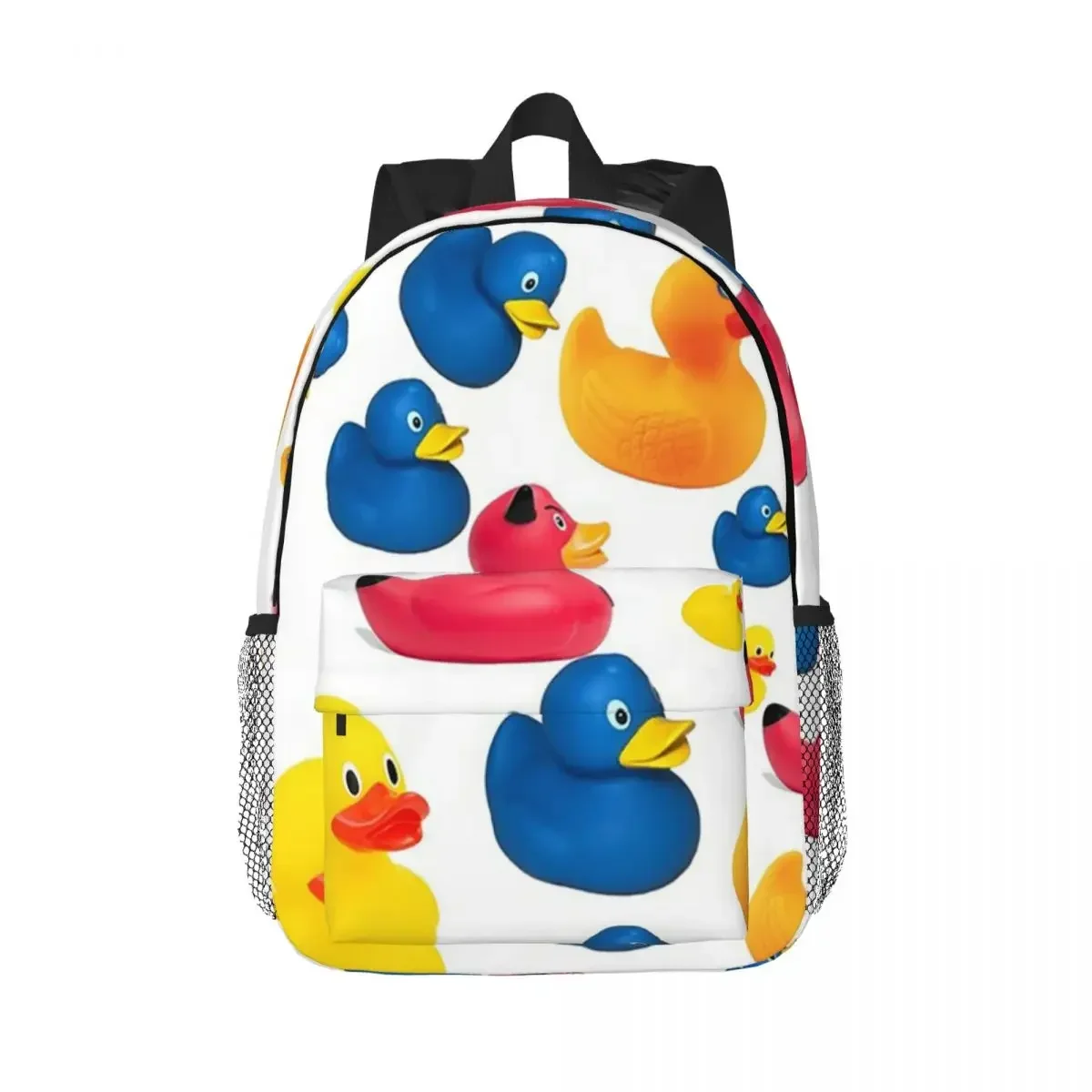 Colorful Rubber Duck Pattern Backpacks Teenager Bookbag Casual Children School Bags Laptop Rucksack Shoulder Bag Large Capacity