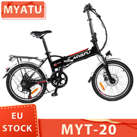 Myatu MYT-20 Electric Bike, 250W Brushless Motor, 36V 10.4Ah Battery, 20-inch Tire E-Bike, 25km/h Max Speed, 30-33km Range