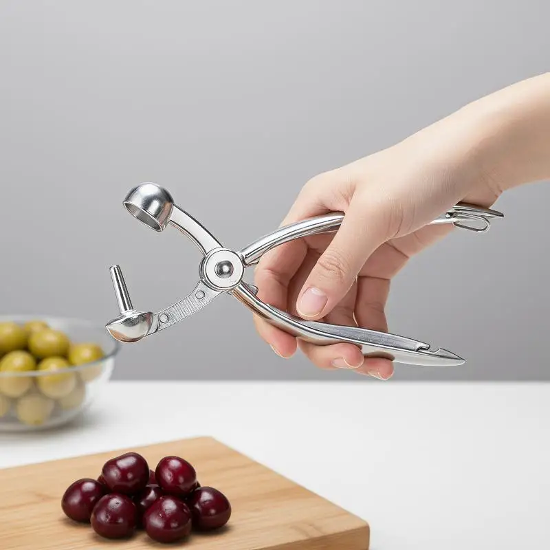 1PC 18CM Cherry Fruit Kitchen Pitter Remover Olive Corer Remove Pit Tool Seed Gadge Fruit and Vegetable Kitchen Tools Nutcracker