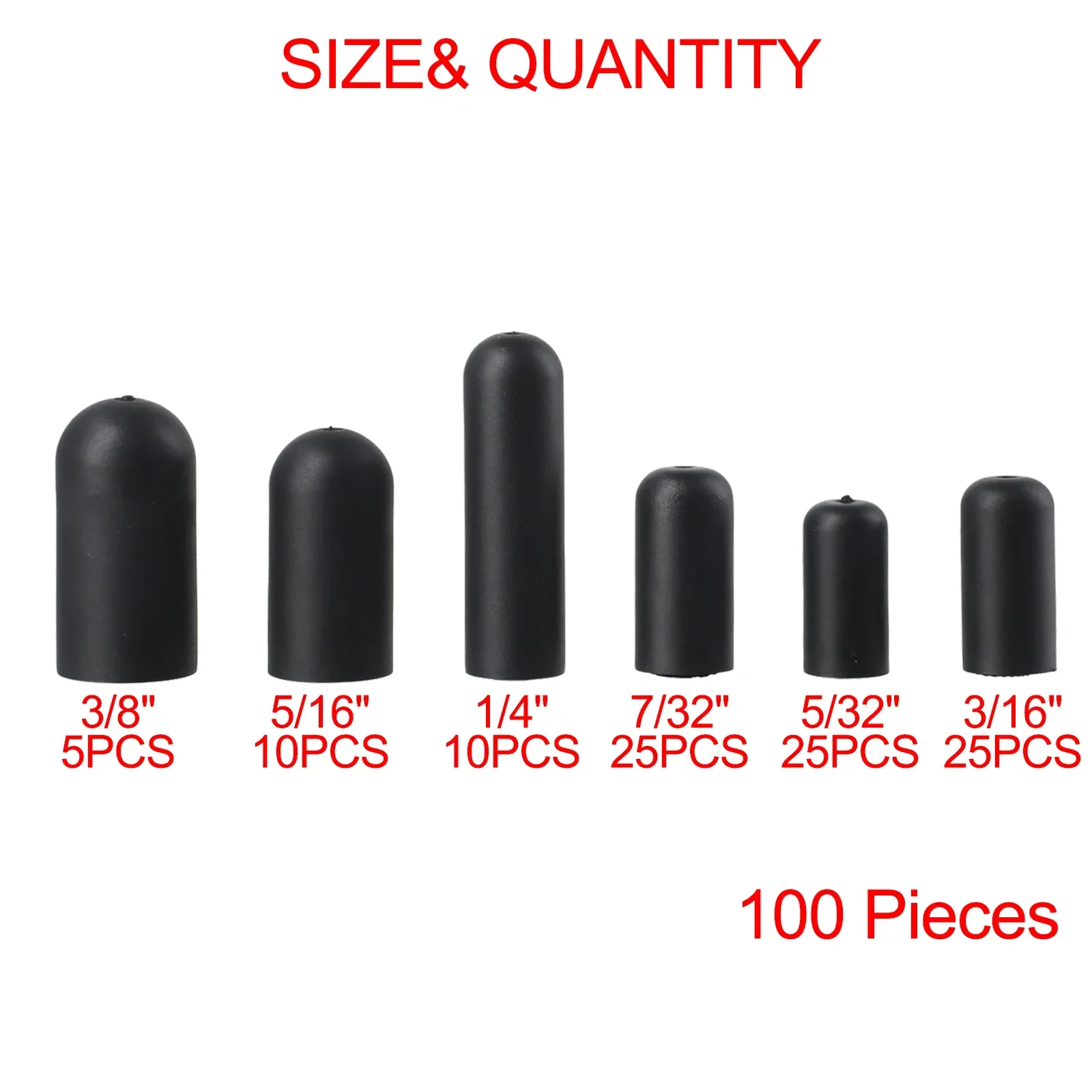 100 PCS CARBURETOR & VACUUM RUBBER CAP PLUG ASSORTMENT KIT INTAKE VACUUM LINES Vehicle Accessories Repacement Parts For Home Car