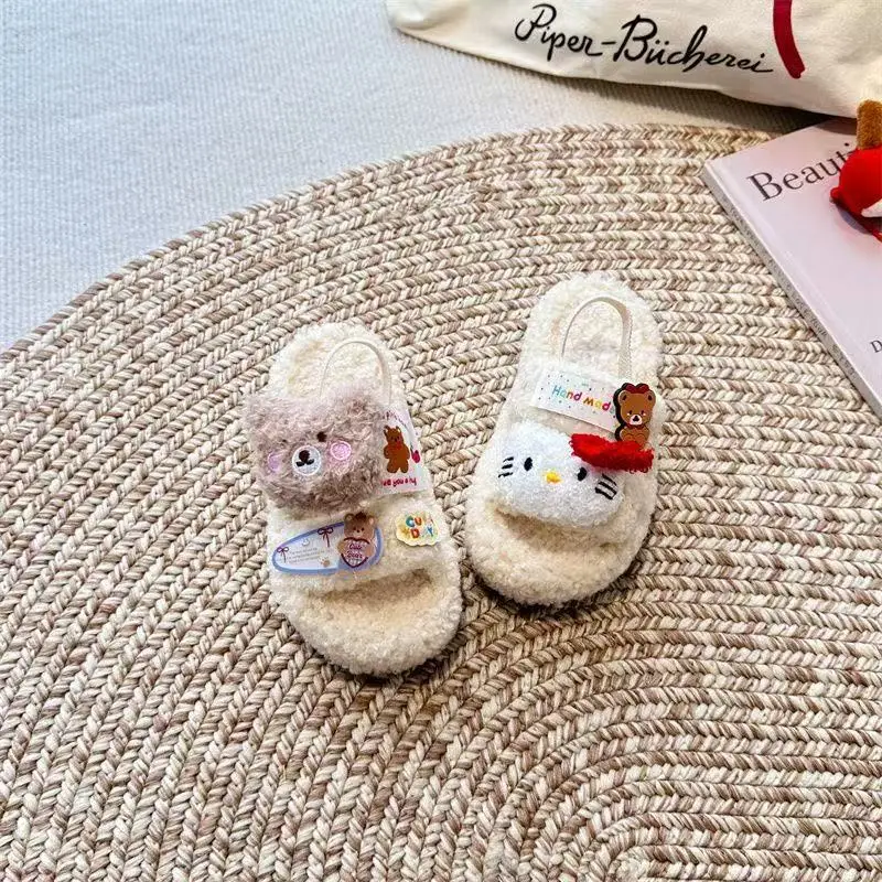 

Реальные фотографии 2021, зима, новинка осени, домашние милые модные детские хлопковые тапочки с героями мультфильмов «Hello Kitty», мягкие теплые детские хлопковые тапочки для мальчиков и девочек