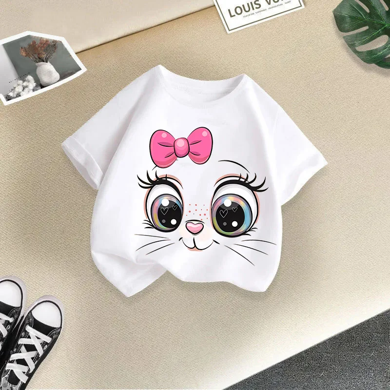 2024 Boys Girls Cotton Animal T-Shirts Print Summer Kids Tshirts High Quality Top Tees Fashion Baby 3-14 Years Fashion Clothes