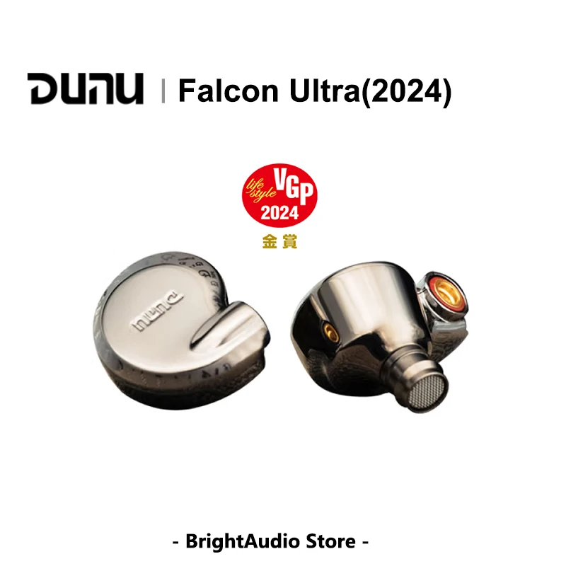 DUNU FALCON Ultra Dynamic Driver In-Ear Earphone IEM Hi-Res Audio Alloy PureMetallic Diaphragm MMCX 3.5/4.4mm pulg Wired Headset