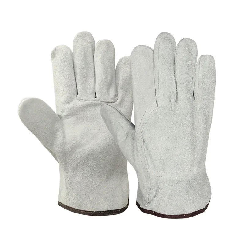 

Men's Winter Cowhide Cashmere Windproof Work Driver Gloves for Safety Protection 2008
