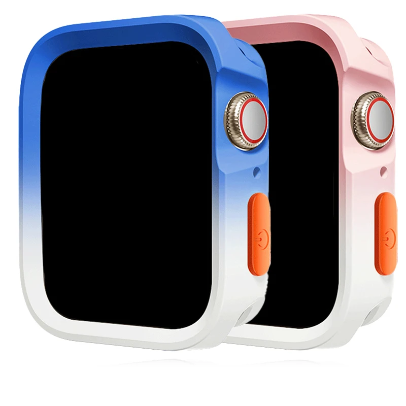 ناعم للساعة ، بدون غطاء واقي للشاشة ، ممتص للصدمات لسلسلة iWatch 9 ، 8 ، 7 ، 4 ، 5 ، 6 ، SE ، 45 ، مقاوم للصدمات ، 44 ، 41 Apple ، 40 أو