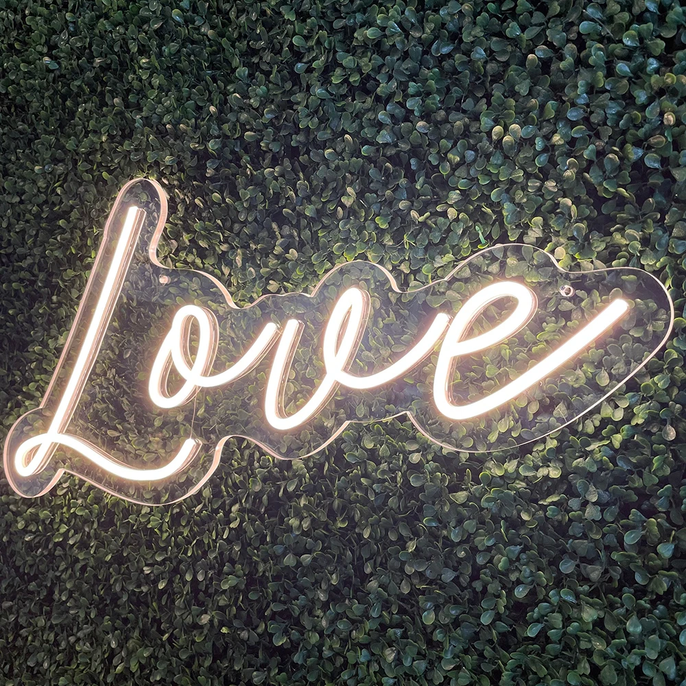 Love Neon Sign Personalized Valentine's Day Decoration Neon Light Custom Living Room Wedding Party Event Wall Decor Neon Sign