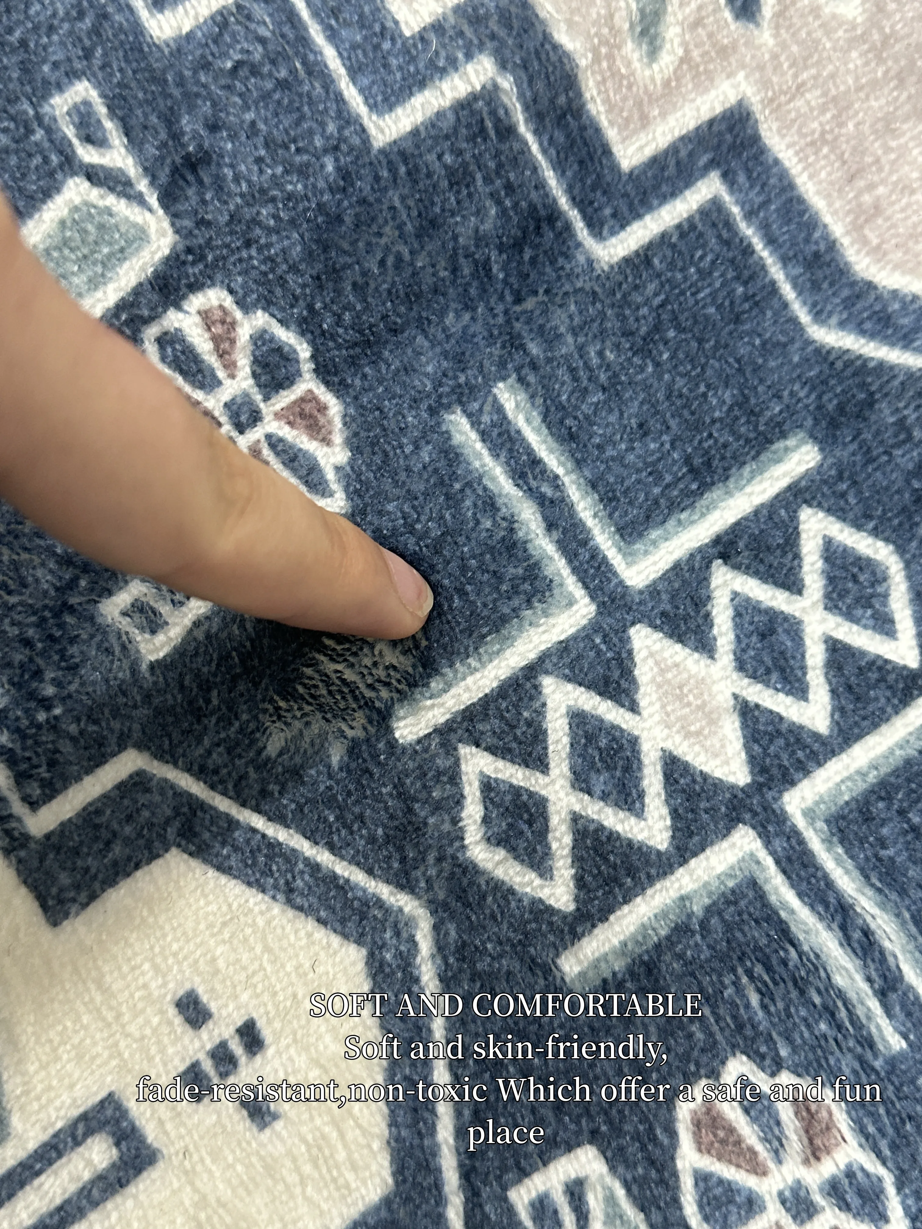 VIKAMA Summer American-style Retro Anti-slip Entrance Door Mat, Wear-resistant Entrance Hall Absorbent Carpet, Home Decoration