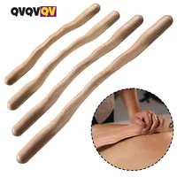 1Pcs Natural Wood Scraping Massage Stick Body Massage SPA Therapy Tool Point Treatment Guasha Relaxation Massage Stick