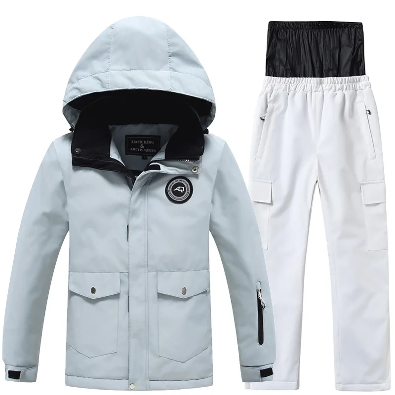 

-30 ℃ child skiing suit for boys girls 3 4 5 6 7 8 9 10 11 12 13 14 years old Winter Outdoor Waterproofing Warmth Enhancement