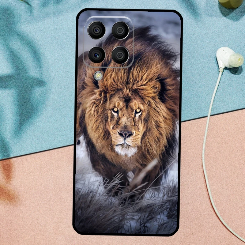 خجولة الأسد شبل الوجه لسامسونج غالاكسي M53 M33 M11 M21 M31 M12 M13 M14 M15 M35 M34 M54 M32 M52 M06 M16 M55 حالة
