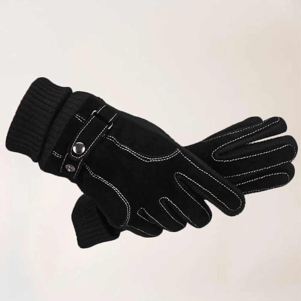 

1 Pair Fashion Winter Gloves Thicken Windproof Gloves Cold Proof Thermal Gloves for Driving Cycling Motorcycle Camping B