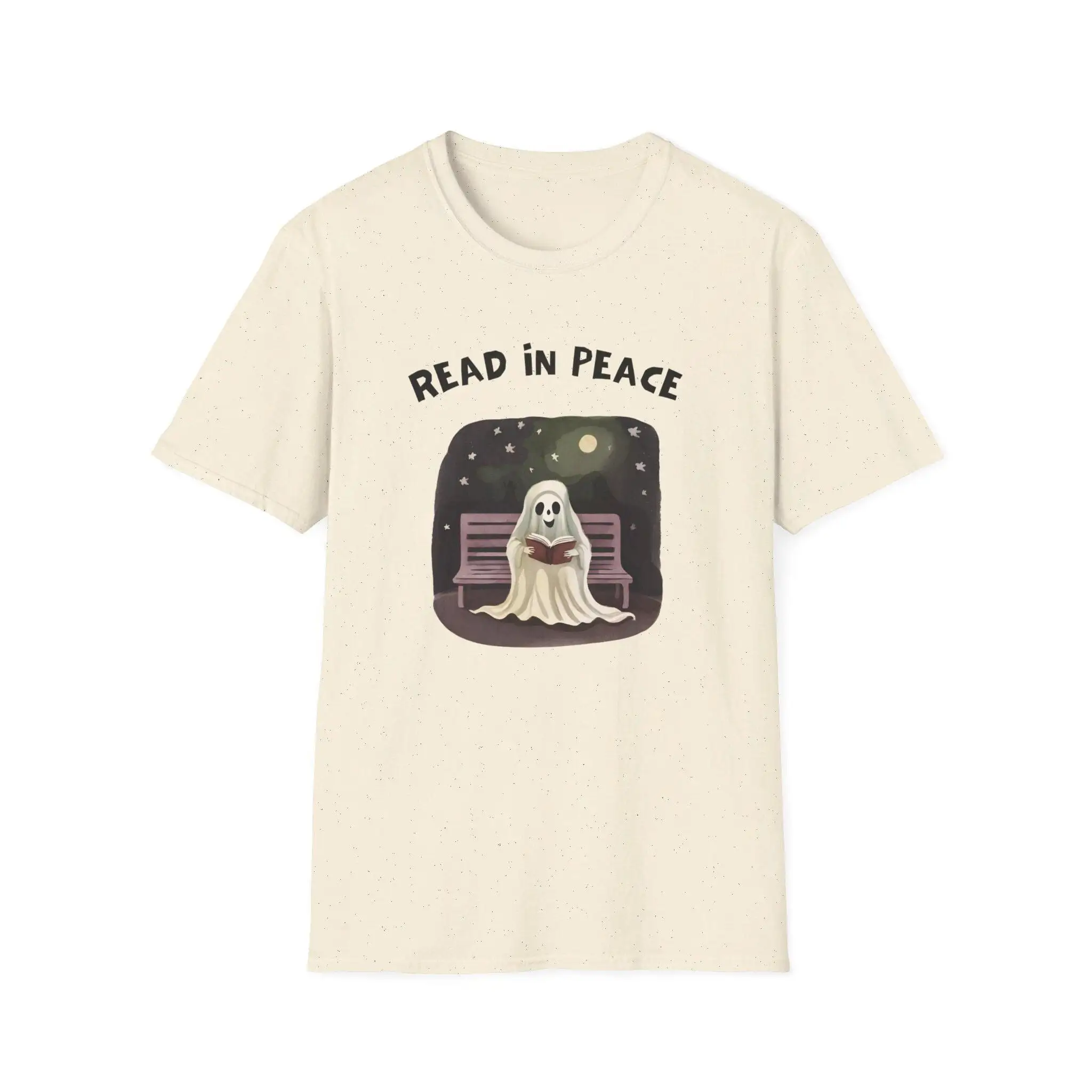 Halloween T Shirt Book Loving Ghost With 'Read In Peace' Design For Spooky Season Fall