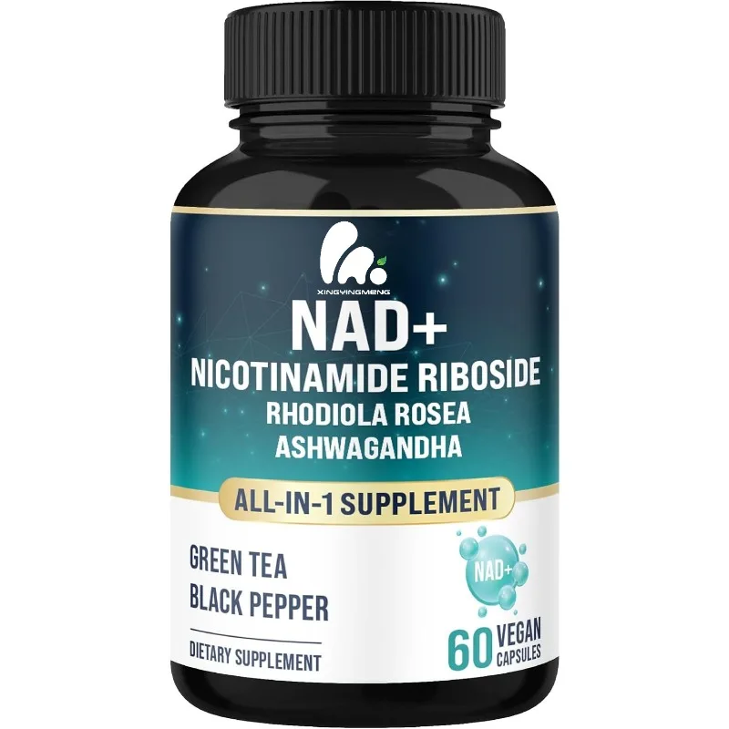Suplemento de nuleosidad de nicotinamida Nad que contiene Rhodiola Rosea, té verde, etc. | | Soporte celular y vitalidad 60 cápsulas