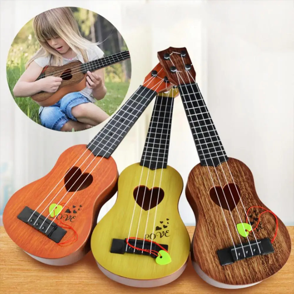 4 Strings Classical Ukulele Guitar Toy Kids Mini Guitar Early Education Small Guitar Toys Musical Instruments Children Guitar