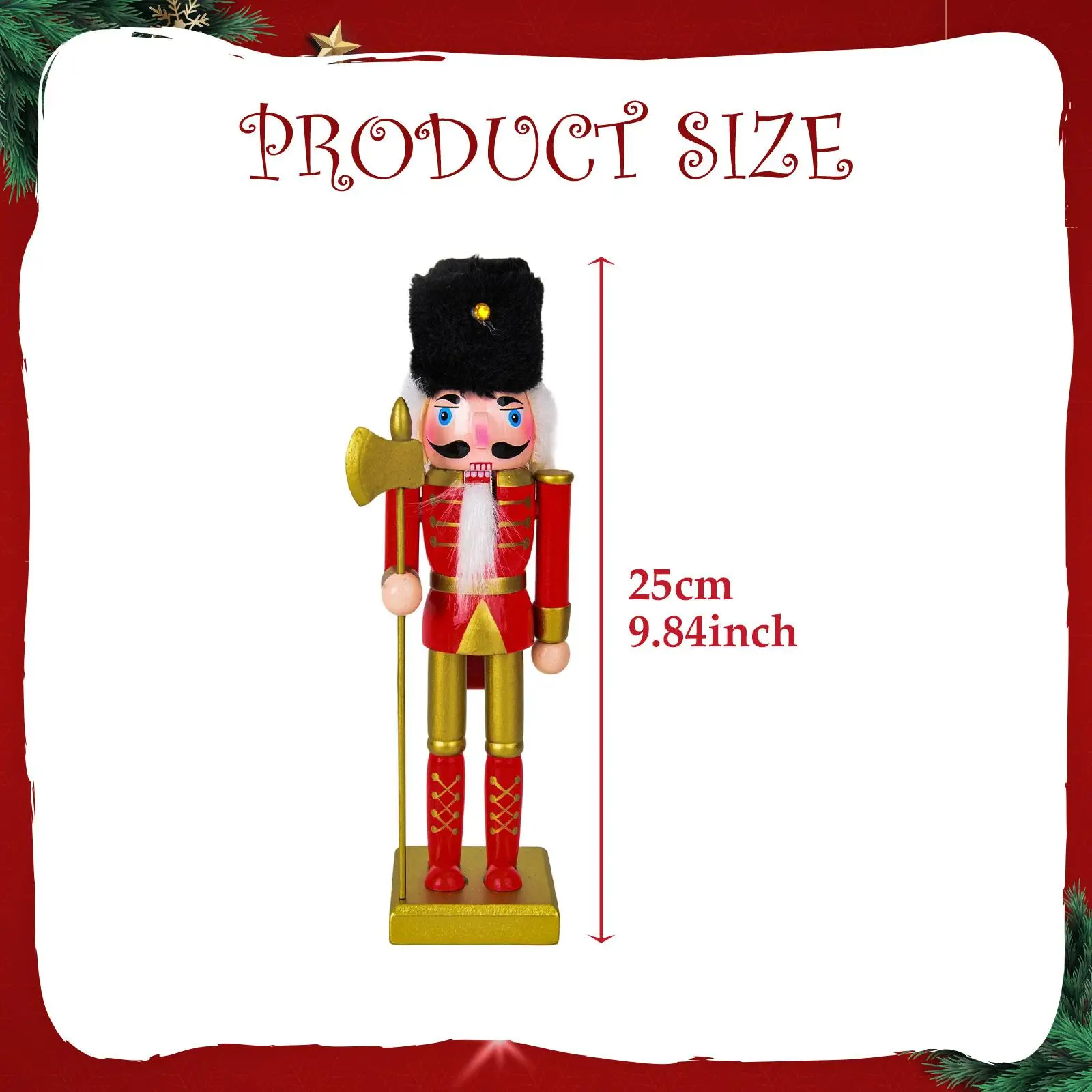 عيد الميلاد كسارة البندق تمثال منضدية زخرفة عيد الميلاد فنون الديكور الحرف دمية كسارة البندق الخشبية لمدخل مكتب مهرجان