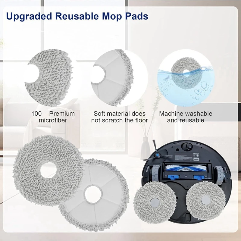 A26T-Accessories For ECOVACS DEEBOT T30S/ T30S COMBO Robot Vacuum Replacement Parts