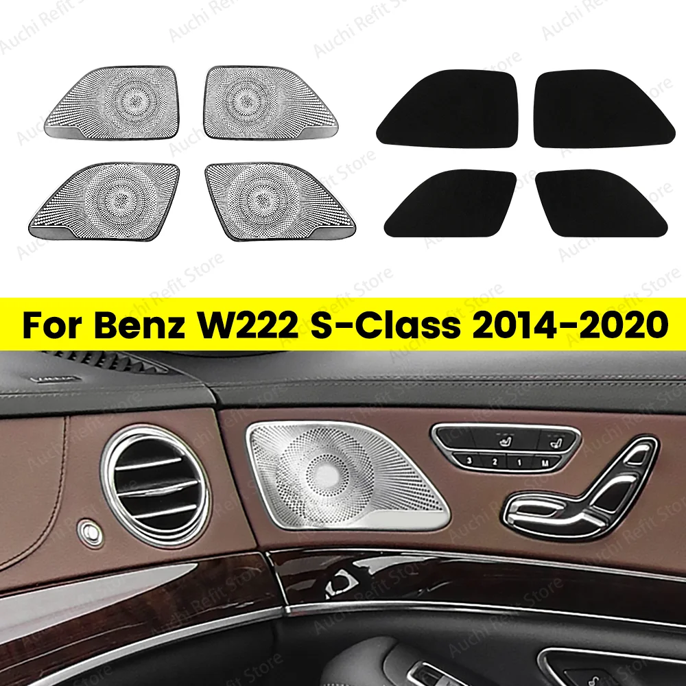 

Door Audio Speaker Panel Trim Cover for Mercedes Benz S Class W222 2014-19 Loudspeaker Midrange Lid Trim Car Inner Accessories