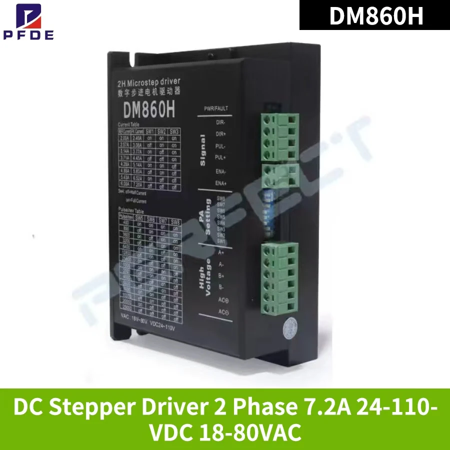 DM860H Stepper Motor Driver Micro DC Brushless Motors Shell for CNC Engraving Machine Nema23 34 Electrical Equipment Wholesale